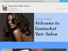 Tablet Screenshot of nantuckethairsalon.com